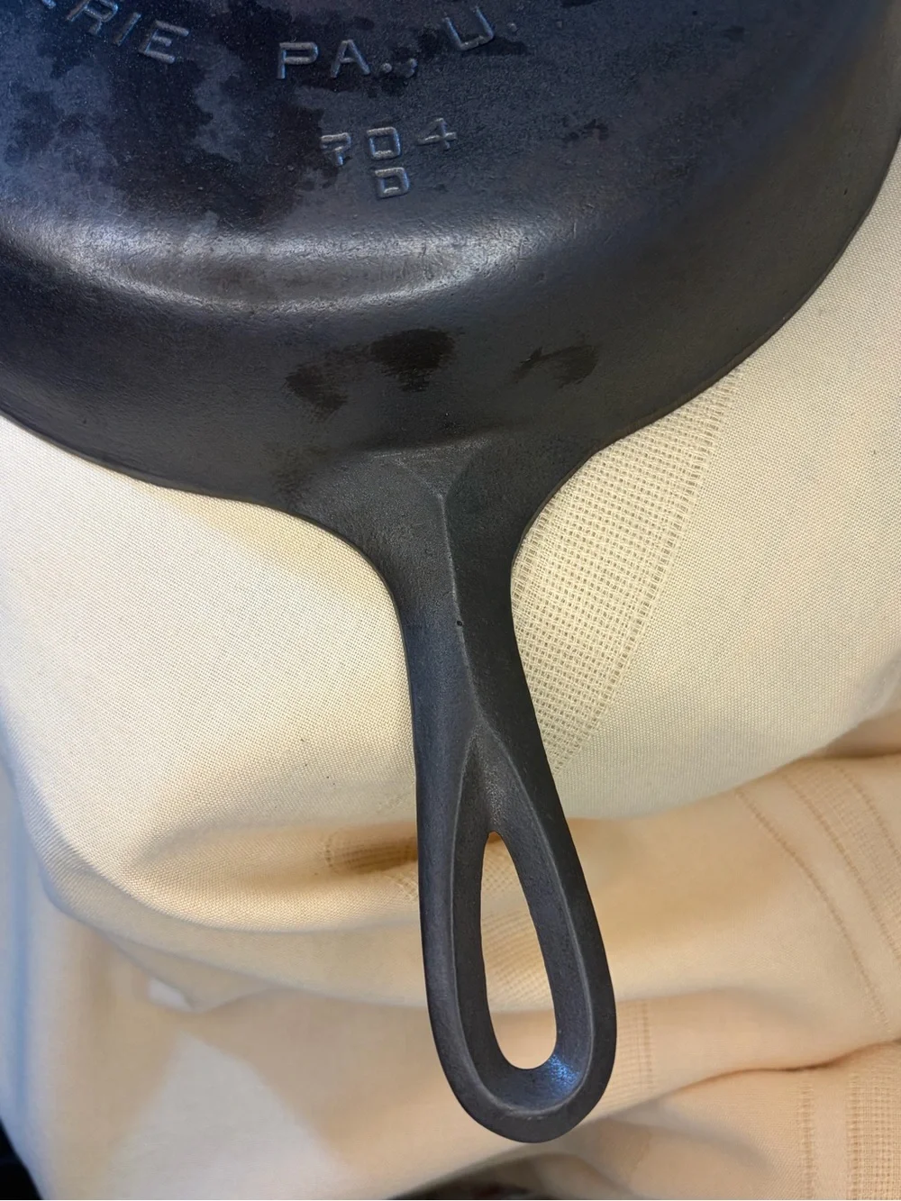 Griswold Erie PA Large Block Logo #8 Cast Iron Skillet 704 D Fully Restored